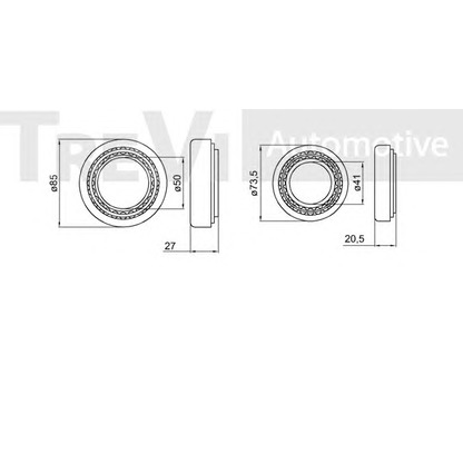 Photo Wheel Bearing Kit TREVI AUTOMOTIVE WB1502