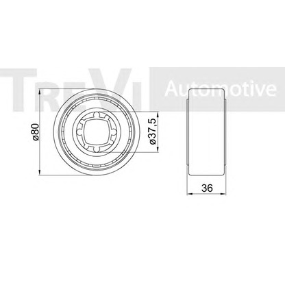 Photo Kit de roulements de roue TREVI AUTOMOTIVE WB1506