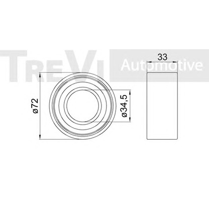 Фото Комплект подшипника ступицы колеса TREVI AUTOMOTIVE WB1523