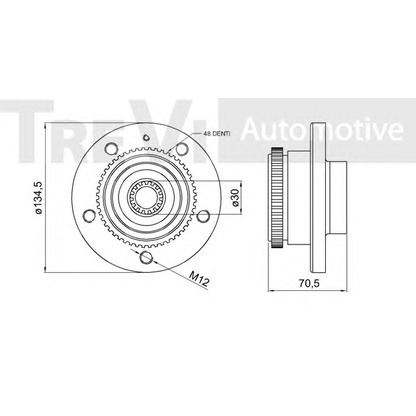 Photo Wheel Bearing Kit TREVI AUTOMOTIVE WB1527