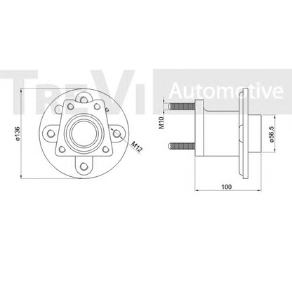 Photo Kit de roulements de roue TREVI AUTOMOTIVE WB1530