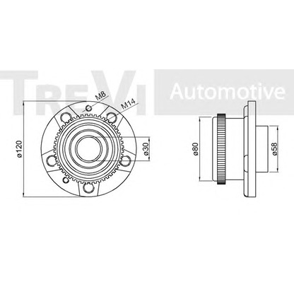 Photo Wheel Bearing Kit TREVI AUTOMOTIVE WB1532