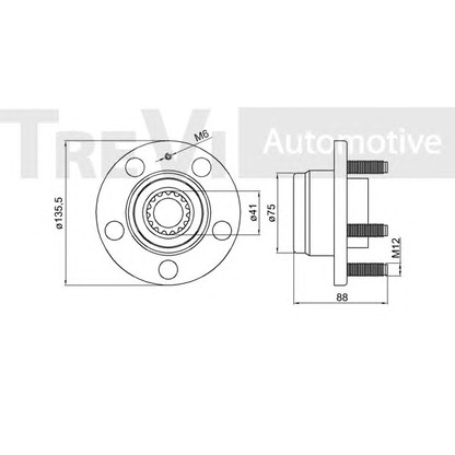Photo Wheel Bearing Kit TREVI AUTOMOTIVE WB1533