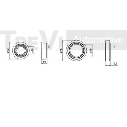 Photo Wheel Bearing Kit TREVI AUTOMOTIVE WB1534