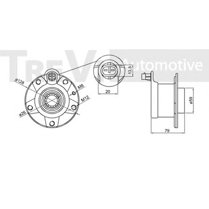 Photo Kit de roulements de roue TREVI AUTOMOTIVE WB1540