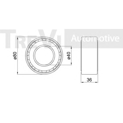 Фото Комплект подшипника ступицы колеса TREVI AUTOMOTIVE WB1549