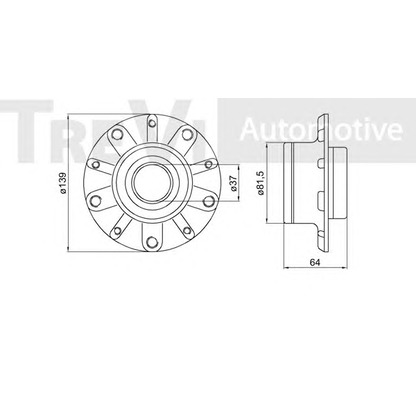 Photo Wheel Bearing Kit TREVI AUTOMOTIVE WB1556