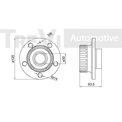 Foto Radlagersatz TREVI AUTOMOTIVE WB1561