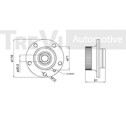 Photo Wheel Bearing Kit TREVI AUTOMOTIVE WB1564