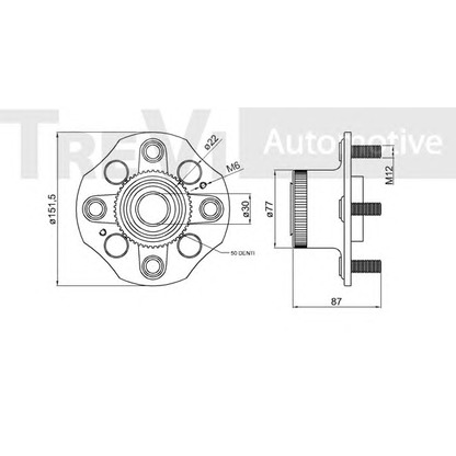 Photo Wheel Bearing Kit TREVI AUTOMOTIVE WB1567