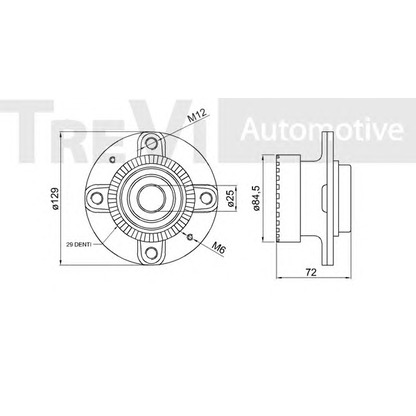 Foto Kit cuscinetto ruota TREVI AUTOMOTIVE WB1569