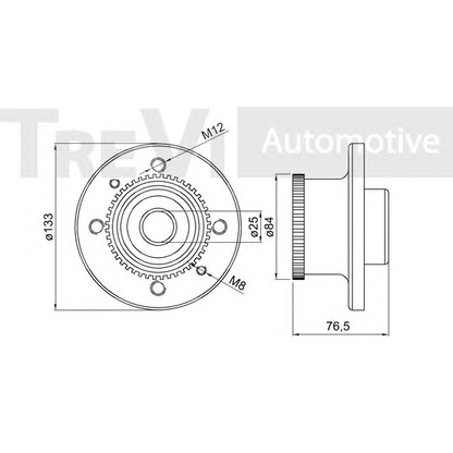 Foto Juego de cojinete de rueda TREVI AUTOMOTIVE WB1571