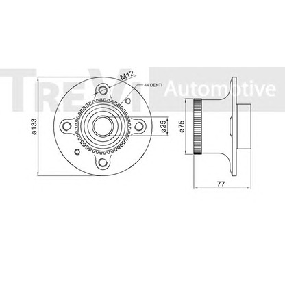 Photo Wheel Bearing Kit TREVI AUTOMOTIVE WB1573