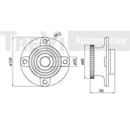 Photo Wheel Bearing Kit TREVI AUTOMOTIVE WB1585