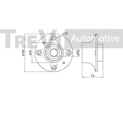 Photo Kit de roulements de roue TREVI AUTOMOTIVE WB1587