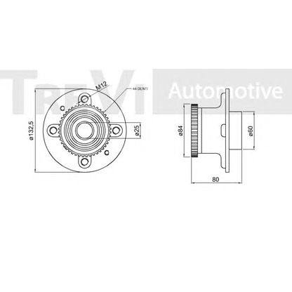 Photo Kit de roulements de roue TREVI AUTOMOTIVE WB1593