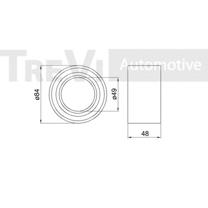 Фото Комплект подшипника ступицы колеса TREVI AUTOMOTIVE WB1601