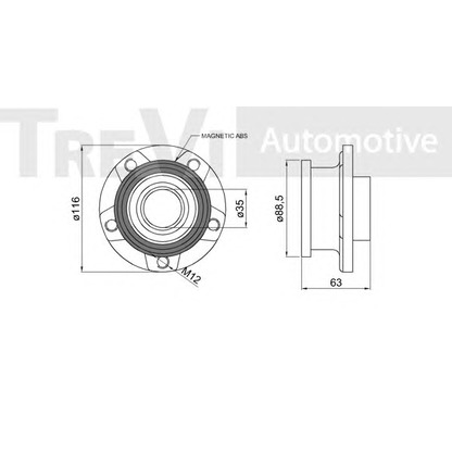 Photo Wheel Bearing Kit TREVI AUTOMOTIVE WB1604