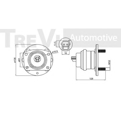 Foto Juego de cojinete de rueda TREVI AUTOMOTIVE WB1613