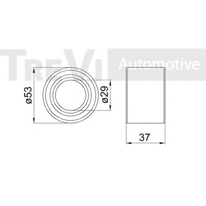 Photo Kit de roulements de roue TREVI AUTOMOTIVE WB1627