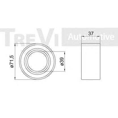 Photo Kit de roulements de roue TREVI AUTOMOTIVE WB1628