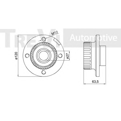 Photo Wheel Bearing Kit TREVI AUTOMOTIVE WB1641