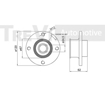 Photo Wheel Bearing Kit TREVI AUTOMOTIVE WB1642