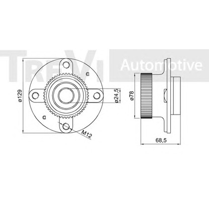 Photo Wheel Bearing Kit TREVI AUTOMOTIVE WB1656