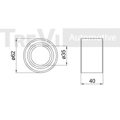 Photo Wheel Bearing Kit TREVI AUTOMOTIVE WB1663