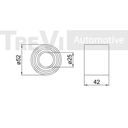 Фото Комплект подшипника ступицы колеса TREVI AUTOMOTIVE WB1664