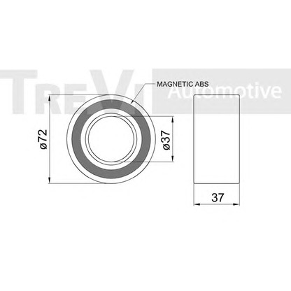 Photo Wheel Bearing Kit TREVI AUTOMOTIVE WB1671