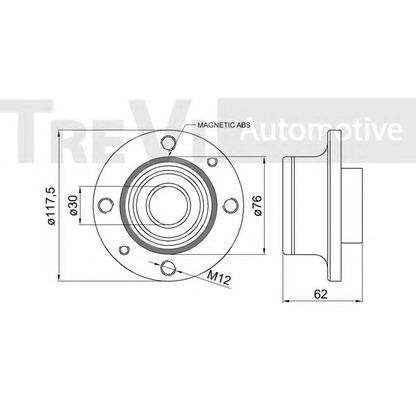 Photo Wheel Bearing Kit TREVI AUTOMOTIVE WB1673