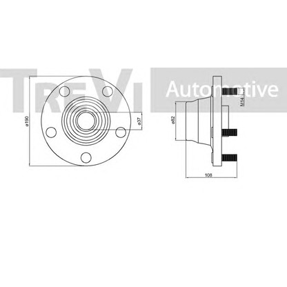 Фото Комплект подшипника ступицы колеса TREVI AUTOMOTIVE WB1678