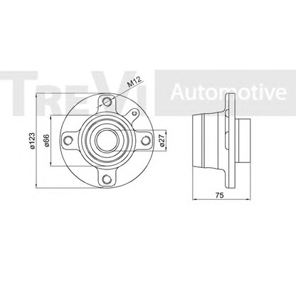 Foto Juego de cojinete de rueda TREVI AUTOMOTIVE WB1688