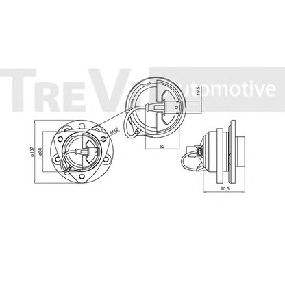 Photo Kit de roulements de roue TREVI AUTOMOTIVE WB1700