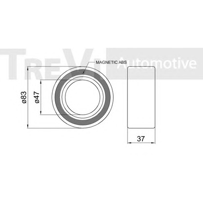 Photo Kit de roulements de roue TREVI AUTOMOTIVE WB1702