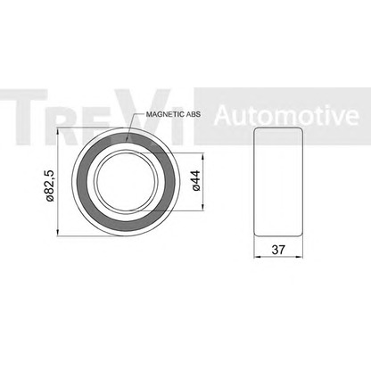 Zdjęcie Zestaw łożysk koła TREVI AUTOMOTIVE WB1707