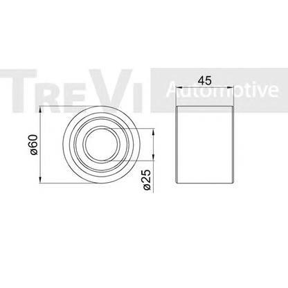 Foto Juego de cojinete de rueda TREVI AUTOMOTIVE WB1725