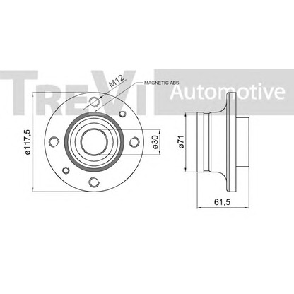 Photo Wheel Bearing Kit TREVI AUTOMOTIVE WB1732