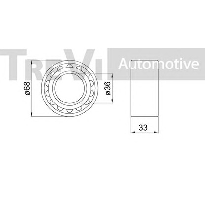 Photo Kit de roulements de roue TREVI AUTOMOTIVE WB1742