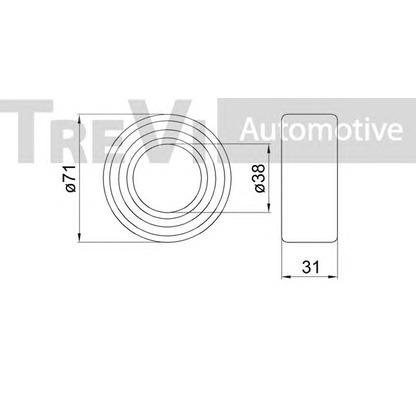 Foto Juego de cojinete de rueda TREVI AUTOMOTIVE WB1751