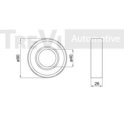 Photo Kit de roulements de roue TREVI AUTOMOTIVE WB1764