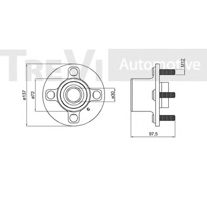 Photo Wheel Bearing Kit TREVI AUTOMOTIVE WB1768
