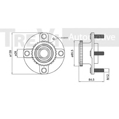 Photo Kit de roulements de roue TREVI AUTOMOTIVE WB1775