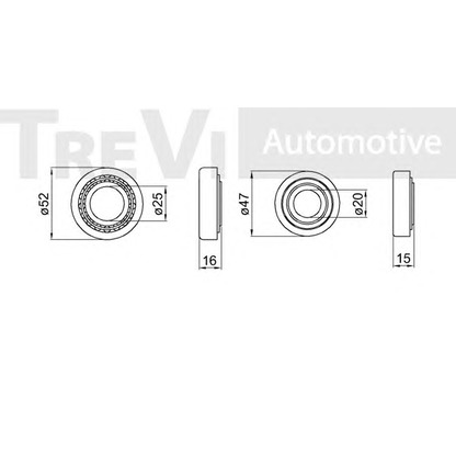 Фото Комплект подшипника ступицы колеса TREVI AUTOMOTIVE WB1776