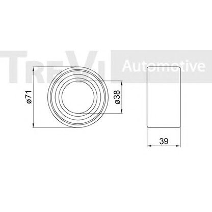 Zdjęcie Łożysko koła TREVI AUTOMOTIVE WB1786