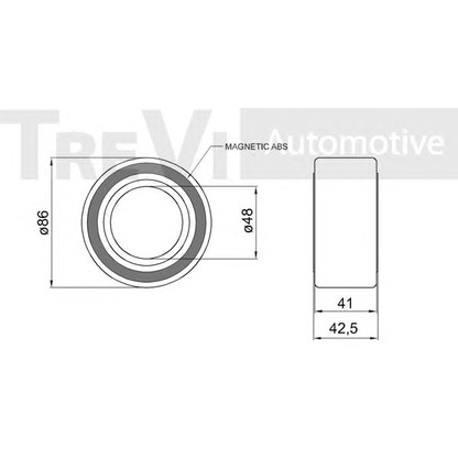Photo Wheel Bearing Kit TREVI AUTOMOTIVE WB1793