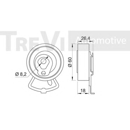 Foto Spannrolle, Zahnriemen TREVI AUTOMOTIVE TD1269