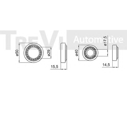 Фото Комплект подшипника ступицы колеса TREVI AUTOMOTIVE WB1815