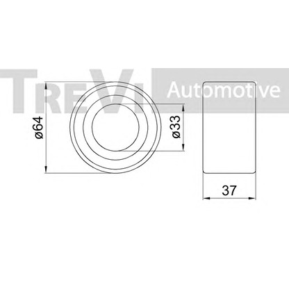 Photo Wheel Bearing Kit TREVI AUTOMOTIVE WB1846